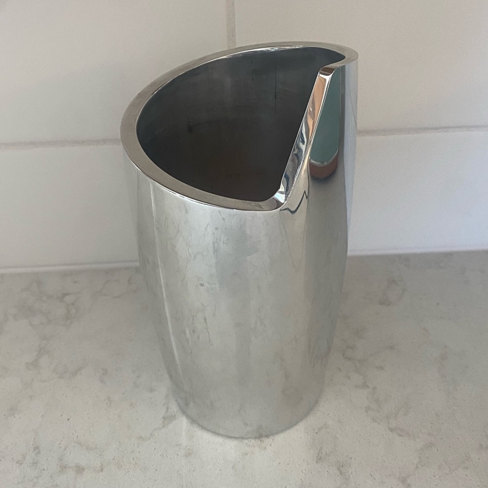 Nambe Silver Spiral Wine Chiller - Picture 2 of 5